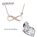 Gsrpop collier femme argent 925 - 8 conception de symbole de s�rie pendentif cadeau avec paquet exquis ...
