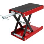 Gt market - cric moto 450 kg � ciseaux - �l�vateur r�glable avec plateau antid�rapant