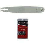 Gt market - guide 40 cm (16 pouces) + chane 60 maillons - compatible trononneuses husqvarna