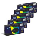 Gt photo - pack 5 x appareil photo jetable realishot flash - 27 photos
