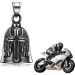 Cloche moto - guardian bell - porte bonheur biker - noir - accessoire de s�curit� - mixte