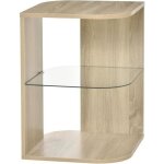 Homcom - table dappoint - panneaux de particules - 40x40x56cm - bois naturel Homcom - table dappoint - panneaux de particules - 40x40x56cm - bois naturel