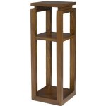 Guéridon - macabane - sellette marron en bois mindi - style ethnique - 30x30x89. 5cm Guéridon - macabane - sellette marron en bois mindi - style ethnique - 30x30x89. 5cm