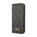 Guess 4g metal camera outline booktype case - coque pour iphone 14 (noir) - 3666339083168