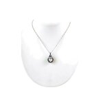 Collier femme guess - argent - logo strass - 46 cm