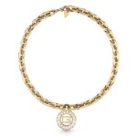 Collier - guess - jubn03009jwygt - acier dor� - femme - pampille g