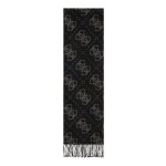 Guess �charpe gris fonc� gris pour femme - noelle ii scarf 60x180 coal logo 331228