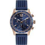 Montre - guess - fleet - 44mm - bracelet caoutchouc bleu - quartz - homme