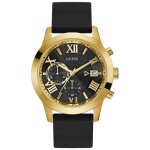 Montre - guess - w1055g4 - 45mm - bracelet caoutchouc noir - quartz analogique