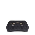 Guess leona - sac bandouli�re gris - noir - coal - logo sg991712 - hwsg9917120 - clo