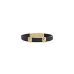 Guess lion king bracelet homme acier dor cuir noir jumb01311jwyg