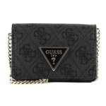 Guess sac  paule bandoulire anthracite noir pour femme - meridian slg micro mini bag coal logo 236745 ...