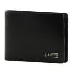 Guess porte - monnaie noir en cuir pour homme - new boston billfold coin wallet 236755