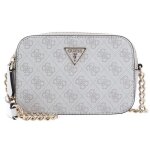 Guess sac  paule bandoulire beige pour femme - noelle crossbody camera dove logo 214477