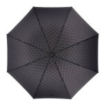 Guess parapluie canne gris fonc� noir pour femme - regular umbrella coal logo 341520