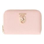 Guess porte - monnaie rose pour femme - bianca slg zip around wallet m light rose 338979