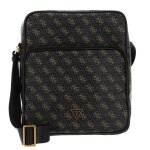 Guess sac  paule bandoulire brun fonc brun clair pour homme - vezzola smart top zip bag brown / ochre ...