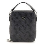 Sac  paule bandoulire - guess - torino - noir - 2 compartiments - 100% polyurthane