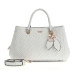 Guess sac � main blanc pour femme - sally triple compartment satchel 338223