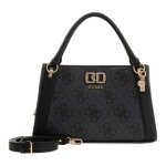 Guess sac � main gris fonc� noir pour femme - karnilla logo girlfriend satchel coal logo 334088