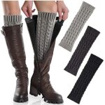 Gutres femme hiver - lot de 3 - 100% acrylique - noir gris clair gris fonc