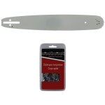 Gt market - guide 38 cm (15 pouces) + chane 64 maillons - compatible trononneuses husqvarna