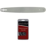 Gt market - guide 45 cm (18 pouces) + cha�ne 68 maillons - compatible tron�onneuses husqvarna