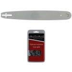 Gt market - guide 45 cm (18 pouces) + chane 72 maillons - compatible trononneuses husqvarna