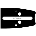 Guide chaine tronçonneuse - husqvarna - 40cm - . 325 - 15mm Guide chaine tronçonneuse - husqvarna - 40cm - . 325 - 15mm