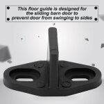 Guide pour plancher de porte coulissante - bode - rondelle noire - fabriqu en pom - rsistant aux chocs ...