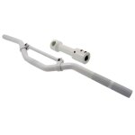 Guidon de descente avec support blanc yamaha aerox - mbk nitro