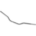 Guidons moto custom aluminium diametre 22 mm tordu couleurs argent