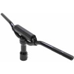 Guidon scoot replay street pour mbk 50 booster - yamaha 50 bws alu noir avec potence