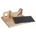 Guillotine  saucisson - livoo - mec127 - en hva et plateau en ardoise - lame acier inoxydable - scurit ...