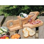 Guillotine � saucisson - roger orfevre - so ap�ro - h�tre - lame en inox - d�coupe pr�cise