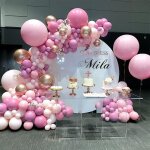 Guirlande de ballons rosearche ballon anniversaire pour mariage filles b�b� douche f�te danniversaire ...