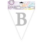 Guirlande avec fanions imprim�s - d�coration - bapt�me - 6 m�tres - papier - mixte