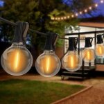 Guirlande guinguette extrieure 20m guirlande guinguette led g40 ampoules 30 + 2 guirlande lumineuse ...