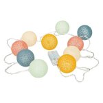 Guirlande led 10 boules oya pile l175cm multicolore - atmosphera createur dinterieur
