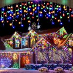 Guirlande led nol lumineuse rideau 20m 640 leds nol rideau lumineux decoration fentre nol mariage ...