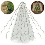 Guirlande lumineuse 350 leds pour sapin de nol 3m x 10 (2 - 5m sapin) - blanc chaud