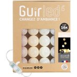 Guirlande lumineuse boules coton led usb - veilleuse bébé 2h - 3 intensités - 16 boules 16m - coton Guirlande lumineuse boules coton led usb - veilleuse bébé 2h - 3 intensités - 16 boules 16m - coton