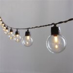 Guirlande lumineuse solaire 20 ampoules rondes