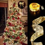 Guirlande lumineuse décorative pour sapin de noël barre lumineuse à ruban lumière jaune 5 m Guirlande lumineuse décorative pour sapin de noël barre lumineuse à ruban lumière jaune 5 m