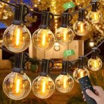 Guirlande lumineuse exterieure dimmable 45m guirlande guinguette exterieur avec t�l�commande 75 + 2 g40 ...