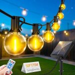 Guirlande lumineuse exterieure solaire led - 15m guirlande guinguette exterieur solar lumi�re avec t�l�command ...
