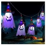 Guirlande lumineuse - halloween - 5pcs - chapeaux de sorcière - multicolore - led étanche Guirlande lumineuse - halloween - 5pcs - chapeaux de sorcière - multicolore - led étanche