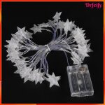 Guirlande lumineuse led - akozon - �toile � cinq branches - 40 led 6 m - blanc chaud - aliment�e par ...
