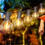 Guirlande lumineuse - led - g40 - 30m - 50 ampoules - ip45 étanche pour extérieur Guirlande lumineuse - led - g40 - 30m - 50 ampoules - ip45 étanche pour extérieur