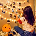 Guirlande lumineuse photo10m guirlande lumineuse decoration chambre cadeau ado fille porte photo 70 clips ...